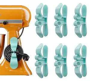 Cord Organizer for Appliances, 6-Pack Grey Silicone Cable Wraps Stick-On Cord Holder for Mixers, Coffee Makers, Air Fryers Neat & Secure Appliance Cord Management Solution Cord Organizer for Appliances, 6-Pack Grey Silicone Cable Wraps Stick-On Cord Holder for Mixers, Coffee Makers, Air Fryers Neat & Secure Appliance Cord Management Solution
