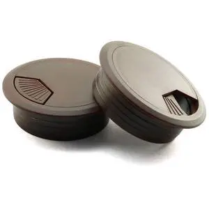 HJ Garden 2pcs 2inch Desk Wire Cord Cable Grommets Hole Cover for Office PC Desk Cable Cord Organizer Plastic Cover(Dark Brown) HJ Garden 2pcs 2inch Desk Wire Cord Cable Grommets Hole Cover for Office PC Desk Cable Cord Organizer Plastic Cover(Dark Brown)
