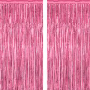 2 Pack Pink Party Decorations, 3.28 FT x 7.05 FT Pink Backdrop, Metallic Tinsel Backdrop Fringe Curtains Backdrop Curtains, Photo Backdrop Party Supplies Birthday Party Decorationsay Party Decorations 2 Pack Pink Party Decorations, 3.28 FT x 7.05 FT Pink Backdrop, Metallic Tinsel Backdrop Fringe Curtains Backdrop Curtains, Photo Backdrop Party Supplies Birthday Party Decorationsay Party Decorations