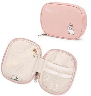 GIVLEFLY Purse Organizer Pouch, Small Nylon Bag Organizer for Tote, Handbag & Backpack, Double-Sided Storage, 180° Opening for Daily Essentials GIVLEFLY Purse Organizer Pouch, Small Nylon Bag Organizer for Tote, Handbag & Backpack, Double-Sided Storage, 180° Opening for Daily Essentials