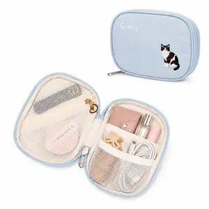GIVLEFLY Purse Organizer Pouch, Small Nylon Bag Organizer for Tote, Handbag & Backpack, Double-Sided Storage, 180° Opening for Daily Essentials GIVLEFLY Purse Organizer Pouch, Small Nylon Bag Organizer for Tote, Handbag & Backpack, Double-Sided Storage, 180° Opening for Daily Essentials