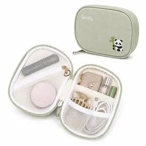 GIVLEFLY Purse Organizer Pouch, Small Nylon Bag Organizer for Tote, Handbag & Backpack, Double-Sided Storage, 180° Opening for Daily Essentials GIVLEFLY Purse Organizer Pouch, Small Nylon Bag Organizer for Tote, Handbag & Backpack, Double-Sided Storage, 180° Opening for Daily Essentials