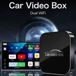 Wired to Wireless CarPlay Adapter, Android Auto Car Player Multimedia Box, Video Output Function, Alloy Shell Car Interconnect Box Wired to Wireless CarPlay Adapter, Android Auto Car Player Multimedia Box, Video Output Function, Alloy Shell Car Interconnect Box