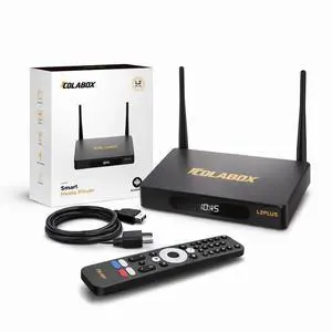 Cola L2 PLUS Smart Colabox TV Box 2026,4K Ultra HD Streaming Media Player, 4GB RAM 64GB ROM, Wi-Fi 6 & Gigabit Ethernet Dual Band Network, Android 14.0 OS with Voice Remote, Home Theater Plug and Play Cola L2 PLUS Smart Colabox TV Box 2026,4K Ultra HD Streaming Media Player, 4GB RAM 64GB ROM, Wi-Fi 6 & Gigabit Ethernet Dual Band Network, Android 14.0 OS with Voice Remote, Home Theater Plug and Play