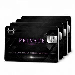 QXWPBV RFID Blocking Cards 4-Pack, NFC Contactless Credit & Debit Card Protector for Wallet, ID and Passport Card, Slim No-Battery RFID Card Blocker, Black QXWPBV RFID Blocking Cards 4-Pack, NFC Contactless Credit & Debit Card Protector for Wallet, ID and Passport Card, Slim No-Battery RFID Card Blocker, Black