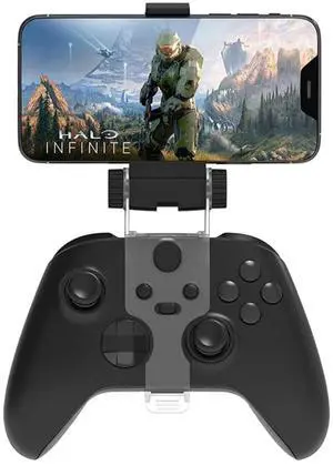 QXWPBV Phone Mount Clip Compatible with Xbox Series and Xbox One Controllers, 270 Degree Adjustable Controller Holder, Black QXWPBV Phone Mount Clip Compatible with Xbox Series and Xbox One Controllers, 270 Degree Adjustable Controller Holder, Black