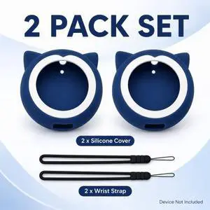 QXWPBV Silicone Protective Covers Compatible with GO Plus Plus Device, Soft Cases with Wrist Straps, Blue, 2 Pack QXWPBV Silicone Protective Covers Compatible with GO Plus Plus Device, Soft Cases with Wrist Straps, Blue, 2 Pack