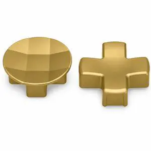 QXWPBV 2-Pack Magnetic Stainless Steel D-Pad Replacement Buttons for Xbox Elite Series 2, Series 2 Core and Xbox One Elite Controllers, Gold QXWPBV 2-Pack Magnetic Stainless Steel D-Pad Replacement Buttons for Xbox Elite Series 2, Series 2 Core and Xbox One Elite Controllers, Gold