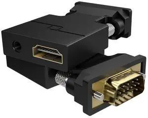 VGA to HDMI Strip Line Audio with Power Supply Adapter Cable Computer Connection Monitor Conversion Wire VGA to HDMI VGA to HDMI Strip Line Audio with Power Supply Adapter Cable Computer Connection Monitor Conversion Wire VGA to HDMI