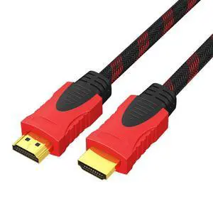 HDMI Cable Red and Black Net 1.4 TV Computer Video Display Connection Line HD Line Wholesale HDMI Cable Red and Black Net 1.4 TV Computer Video Display Connection Line HD Line Wholesale