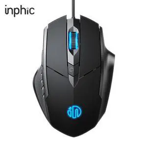 Silent wired gaming mouse (suitable for esports, business office use, and home applications) - six-button design - glossy appearance Silent wired gaming mouse (suitable for esports, business office use, and home applications) - six-button design - glossy appearance