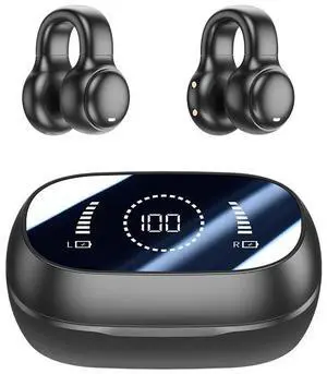 M47 Clip-On Bluetooth Headphones, Bone Conduction Non-In-Ear Sports Earphones with Digital Display & Long Battery Life M47 Clip-On Bluetooth Headphones, Bone Conduction Non-In-Ear Sports Earphones with Digital Display & Long Battery Life