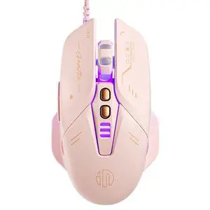 Second-generation wired mouse, girl's e-sports game, bright color, silent operation, office output Second-generation wired mouse, girl's e-sports game, bright color, silent operation, office output