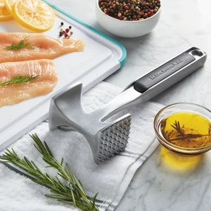 Gourmet Multi Sided Meat Tenderizer for Pounding Meats, Nuts, Shellfish, ect, Hang Hole for Easy Storage, Hand Wash, One Size, Black Gourmet Multi Sided Meat Tenderizer for Pounding Meats, Nuts, Shellfish, ect, Hang Hole for Easy Storage, Hand Wash, One Size, Black