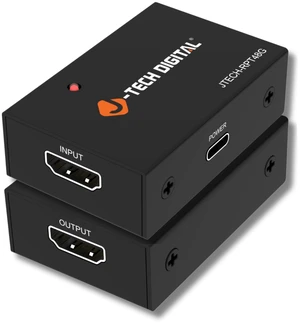 8K HDMI 2.1 Repeater, 48Gbps HDMI Signal Booster Extender, 8K@60Hz (49ft) 4K@60Hz (66ft), HDR10, HDCP, DSC, 7.1 Audio, USB-C Powered for PS5, Xbox, PC, Blu-ray [JTECH-RPT48G]