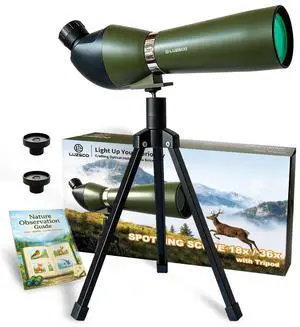 Kids Spotting Scope for Bird Watching, 1836X Bird Watching Scope for Kids with Tripod & Nature Observation Guide, Beginner Spotting Scope for Nature Exploration, STEM Gift Boys Girls Kids Spotting Scope for Bird Watching, 1836X Bird Watching Scope for Kids with Tripod & Nature Observation Guide, Beginner Spotting Scope for Nature Exploration, STEM Gift Boys Girls