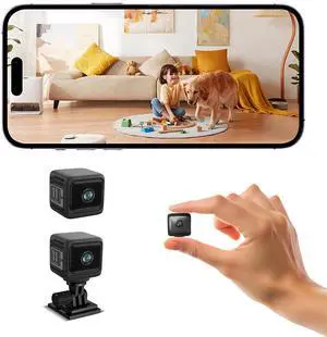 Spy Camera Hidden Camera, 4K Mini Cameras with Motion Detection, for Nanny Cam Wireless Surveillance for Indoor Home and Office Black Spy Camera Hidden Camera, 4K Mini Cameras with Motion Detection, for Nanny Cam Wireless Surveillance for Indoor Home and Office Black