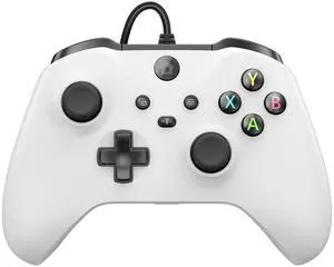 Wired Controller for X-BOX/PC, Hall Effect Joysticks&Triggers Gamepad with Turbo, 3.5mm Headphone Jack/Dual Vibration, with X-BOX One/S/X, X-BOX Series S/X, PC, IOS, Android Platforms(White, 7.2ft) Wired Controller for X-BOX/PC, Hall Effect Joysticks&Triggers Gamepad with Turbo, 3.5mm Headphone Jack/Dual Vibration, with X-BOX One/S/X, X-BOX Series S/X, PC, IOS, Android Platforms(White, 7.2ft)