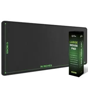 36 x 13 Extra Large Mouse Pad Gaming Extended Keyboard Mat Full Desk Cover Oversized Mouse Pad XL Desk Protector Mat Giant Thick Black Gaming XXL Mousepad Large Desk Mats Deskpad 36 x 13 Extra Large Mouse Pad Gaming Extended Keyboard Mat Full Desk Cover Oversized Mouse Pad XL Desk Protector Mat Giant Thick Black Gaming XXL Mousepad Large Desk Mats Deskpad