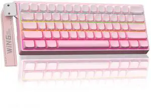 Aula WIN60 HE - 60% Mechanical Gaming Keyboard Wired, Hall Effect Magnetic Switch Hot Swappable,8000 Hz Polling Rate, RGB Keyboard 60 Percent Compact Design for PC (Gradient Pink) Aula WIN60 HE - 60% Mechanical Gaming Keyboard Wired, Hall Effect Magnetic Switch Hot Swappable,8000 Hz Polling Rate, RGB Keyboard 60 Percent Compact Design for PC (Gradient Pink)