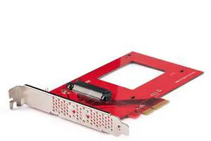 U.3 to PCIe Adapter Card - PCIe 4.0 x4 Adapter for 2.5" U.3 NVMe SSDs - SFF-TA-1001 PCI Express Add-in Card - TAA Compliant (PEX4SFF8639U3) U.3 to PCIe Adapter Card - PCIe 4.0 x4 Adapter for 2.5" U.3 NVMe SSDs - SFF-TA-1001 PCI Express Add-in Card - TAA Compliant (PEX4SFF8639U3)