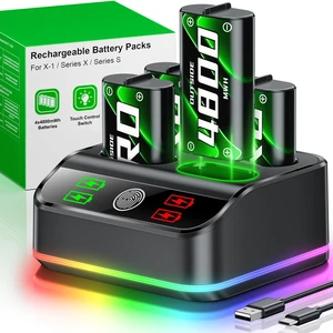 4X 4800mWh PRO Battery Pack Compatible with Xbox One/Series S/X Recharged 3000+ Time Battery Pack Rechargeable for Xbox Controller (4X 4800mWh Pro Batteries) 4X 4800mWh PRO Battery Pack Compatible with Xbox One/Series S/X Recharged 3000+ Time Battery Pack Rechargeable for Xbox Controller (4X 4800mWh Pro Batteries)