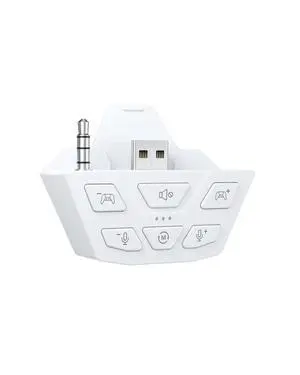 Stereo Headset Adapter, Audio Mic Headphone Adapter for Xbox One, Xbox Series X|S and Elite Controller, Adjust Audio Balance (Game Sound & Voice Chat), Not Bluetooth Compatible, Ivory Stereo Headset Adapter, Audio Mic Headphone Adapter for Xbox One, Xbox Series X|S and Elite Controller, Adjust Audio Balance (Game Sound & Voice Chat), Not Bluetooth Compatible, Ivory