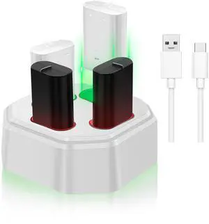 Rechargeable Xbox Controller Battery Packs with Charging Station,4x3600mWh Xbox Controller Battery for Xbox Series X/S/Xbox One/Elite Controllers Rechargeable Xbox Controller Battery Packs with Charging Station,4x3600mWh Xbox Controller Battery for Xbox Series X/S/Xbox One/Elite Controllers