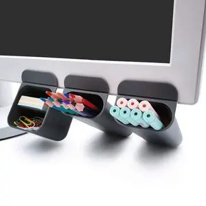 Goblin's Treasures New Creative DIY Screen Pen Pencil Holders Desktop Accessories Desk Organizers Containers Storage Bags-3 Pack,polypropylene (Gray) Goblin's Treasures New Creative DIY Screen Pen Pencil Holders Desktop Accessories Desk Organizers Containers Storage Bags-3 Pack,polypropylene (Gray)