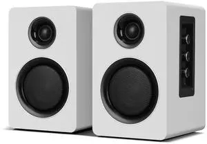 Computer Speakers for Desktop PC, Active Bookshelf Speaker with 3" Carbon Fiber Woofer and Silk Film Tweeter, Supports Bluetooth 5.3, USB-C, AUX/RCA Input for Record Player TV - White Stereo Set Computer Speakers for Desktop PC, Active Bookshelf Speaker with 3" Carbon Fiber Woofer and Silk Film Tweeter, Supports Bluetooth 5.3, USB-C, AUX/RCA Input for Record Player TV - White Stereo Set