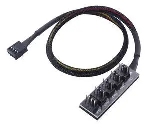 PC Case PWM Fan Hub, PC Fan Hub, 1-to-5 Way PWM Splitter with 16-Inch Cable PC Case PWM Fan Hub, PC Fan Hub, 1-to-5 Way PWM Splitter with 16-Inch Cable