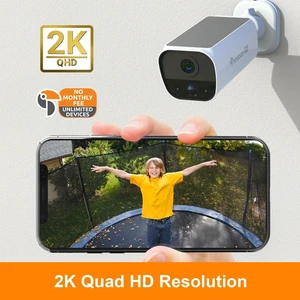 S5 2K Solar Wireless Outdoor Battery Security Camera Solar Panel, Wide Angle HD Video, Motion Detection, Two-Way Audio, Night Vision, Weather Resistant, No Subscription S5 2K Solar Wireless Outdoor Battery Security Camera Solar Panel, Wide Angle HD Video, Motion Detection, Two-Way Audio, Night Vision, Weather Resistant, No Subscription