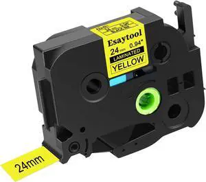 40 Pack Compatible with P-Touch TZe-651 AZE-651 TZ-651 Black on Yellow 24mm 0.94'' Laminated Label Tape Replacement for Ptouch PT-D600 PT-E500 PT-H500 PT-P710BT PT-1400 PT-9200DX Label Maker 40 Pack Compatible with P-Touch TZe-651 AZE-651 TZ-651 Black on Yellow 24mm 0.94'' Laminated Label Tape Replacement for Ptouch PT-D600 PT-E500 PT-H500 PT-P710BT PT-1400 PT-9200DX Label Maker
