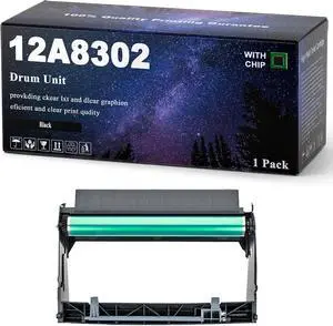 12A8302 24015SA 34015HA Drum Unit Compatible for Lexmark E230 E232 E232T E234 E238 E240 E240N E240T E330 E332N E332TN E340 E342 E342N E342TN Printers,with Chip 12A8302 24015SA 34015HA Drum Unit Compatible for Lexmark E230 E232 E232T E234 E238 E240 E240N E240T E330 E332N E332TN E340 E342 E342N E342TN Printers,with Chip