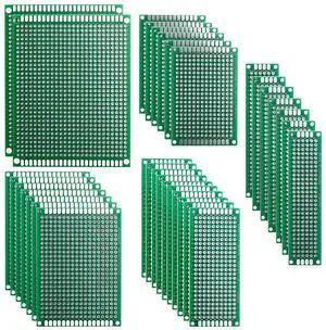 ELEGOO 32Pcs Double Sided PCB Board Prototype Kit for DIY Soldering ELEGOO 32Pcs Double Sided PCB Board Prototype Kit for DIY Soldering