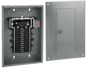 Schneider Electric - Square D Load Centre, QO, 1 Phase, 24 Spaces, 44 Circuits, 100A Main Breaker, NEMA 1 Indoor Enclosure, Rotates 180 Degrees, Combination Flush/Surface Cover, CSA Certified Schneider Electric - Square D Load Centre, QO, 1 Phase, 24 Spaces, 44 Circuits, 100A Main Breaker, NEMA 1 Indoor Enclosure, Rotates 180 Degrees, Combination Flush/Surface Cover, CSA Certified