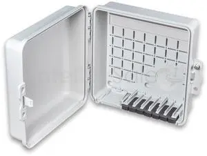 Weatherproof Junction Box Heavy Duty Enclosure 9x9x4 Inches UV-Rated Thermoplastic Alloy Made in USA Weatherproof Junction Box Heavy Duty Enclosure 9x9x4 Inches UV-Rated Thermoplastic Alloy Made in USA
