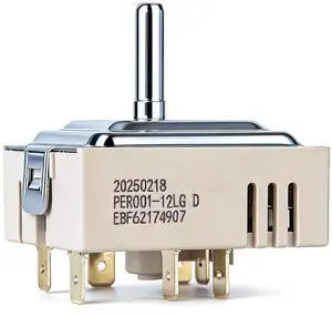 EBF62174907 Infinite Control Switch Replacement for LG Range Surface Element Replaces EBF62174902, EBF62174904 PER001-12LG D PER001-12S D EBF62174907 Infinite Control Switch Replacement for LG Range Surface Element Replaces EBF62174902, EBF62174904 PER001-12LG D PER001-12S D