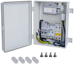 Waterproof Junction Box, 16''x12''x6.8'' Plastic Large Enclosure Electrical Box Water Resistant Outdoor Junction Box Enclosure with Internal Mounting Panel Grey Waterproof Junction Box, 16''x12''x6.8'' Plastic Large Enclosure Electrical Box Water Resistant Outdoor Junction Box Enclosure with Internal Mounting Panel Grey
