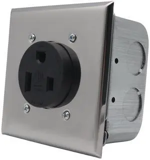 50 Amp Receptacle NEMA 6 50R 3 Prong Plug Receptacle 3 Prong Outlet Heavy Duty Power Outlet for Welders Plasma Cutters Electric Ranges 50 Amp Receptacle NEMA 6 50R 3 Prong Plug Receptacle 3 Prong Outlet Heavy Duty Power Outlet for Welders Plasma Cutters Electric Ranges