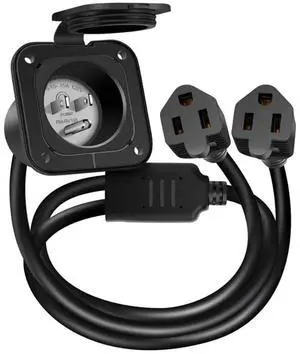 Heavy Duty 120V AC Port Plug Double Outlet Power Access for Shipping Containers & Sea Cans | Bolt-On Electrical Port for Conex Heavy Duty 120V AC Port Plug Double Outlet Power Access for Shipping Containers & Sea Cans | Bolt-On Electrical Port for Conex