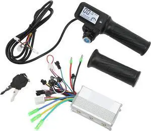 FECAMOS 36V/48V 350W Aluminium Alloy Brushless Motor Controller Kit, Electric Vehicle Controller Kit with 805 LCD Panel for 22.5mm Handlebars FECAMOS 36V/48V 350W Aluminium Alloy Brushless Motor Controller Kit, Electric Vehicle Controller Kit with 805 LCD Panel for 22.5mm Handlebars
