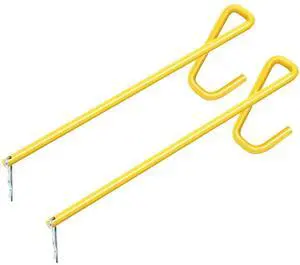 Stud Mounted Wire Dispenser (2 Pack), 400 Pound Load Capacity, Yellow, Copper Stud Mounted Wire Dispenser (2 Pack), 400 Pound Load Capacity, Yellow, Copper