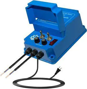UYGALAXY Greenhouse Roll Up Motor Controller for Venting with AC110V to DC24V Transformer DPDT 3 Position Controller & Forward Reverse Control 2 Motors(Blue) UYGALAXY Greenhouse Roll Up Motor Controller for Venting with AC110V to DC24V Transformer DPDT 3 Position Controller & Forward Reverse Control 2 Motors(Blue)