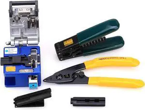 Optical Fiber Tool Kit Cold Connection tool Optical Fiber Stripping Cleaver for SUMITOMO with 36000 Cleaves and Fiber Optic Drop Cable Fiber Stripper CFS-2 Double Port Hole Optical Fiber Tool Kit Cold Connection tool Optical Fiber Stripping Cleaver for SUMITOMO with 36000 Cleaves and Fiber Optic Drop Cable Fiber Stripper CFS-2 Double Port Hole