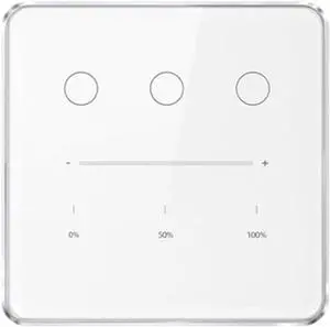 Tuya Zigbee 3 Gang Dimmer Light Switch Tuya/Smart Life APP Remote Control US EU Standard Switch Percentage Control(A) Tuya Zigbee 3 Gang Dimmer Light Switch Tuya/Smart Life APP Remote Control US EU Standard Switch Percentage Control(A)