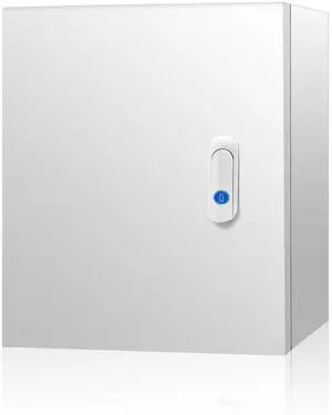 Outdoor Electrical Box 20 x 20 x 8''D NEMA 4X Enclosure Steel Box, Waterproof & Dustproof Outdoor/Indoor Lockable Electrical Junction Box, with Mounting Plate Outdoor Electrical Box 20 x 20 x 8''D NEMA 4X Enclosure Steel Box, Waterproof & Dustproof Outdoor/Indoor Lockable Electrical Junction Box, with Mounting Plate