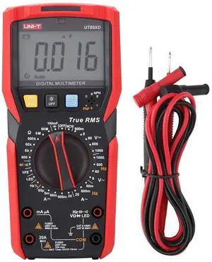 Digital Multimeter, Walfront UT89X/UT89XD 6000 Counts NVC Measurement Digital Multimeter AC/DC Voltage Current Ohm Capacitance Frequency Duty Cycle Temperature Testing(UT89XD) Digital Multimeter, Walfront UT89X/UT89XD 6000 Counts NVC Measurement Digital Multimeter AC/DC Voltage Current Ohm Capacitance Frequency Duty Cycle Temperature Testing(UT89XD)