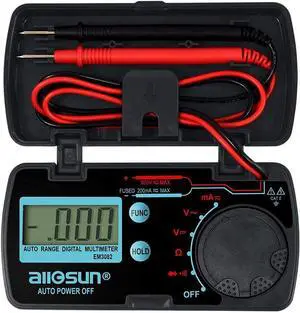ALLOSUN Pocket Size Compact Digital Multimeter Auto Range Multi Continuity Tester (EM3082 (auto Range)) ALLOSUN Pocket Size Compact Digital Multimeter Auto Range Multi Continuity Tester (EM3082 (auto Range))