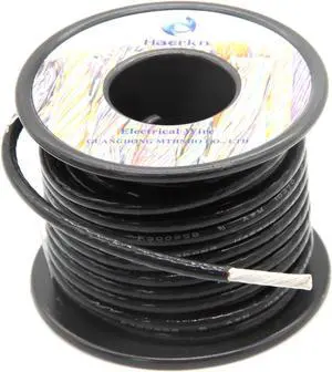 10 Gauge Electrical wire Marine Grade Primary wire Cable High Voltage 1000V Automotive high temperature wire battery cable 10 AWG Stranded of Tinned copper Hook up wire Hard wires 25FT Black Roll 10 Gauge Electrical wire Marine Grade Primary wire Cable High Voltage 1000V Automotive high temperature wire battery cable 10 AWG Stranded of Tinned copper Hook up wire Hard wires 25FT Black Roll